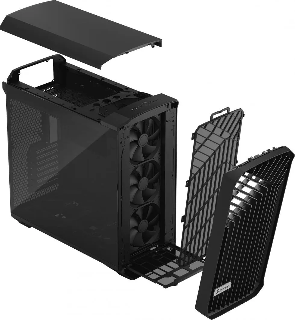 Kasë Fractal Design Torrent TG Dark Tint, e zezë, Full Tower - 21