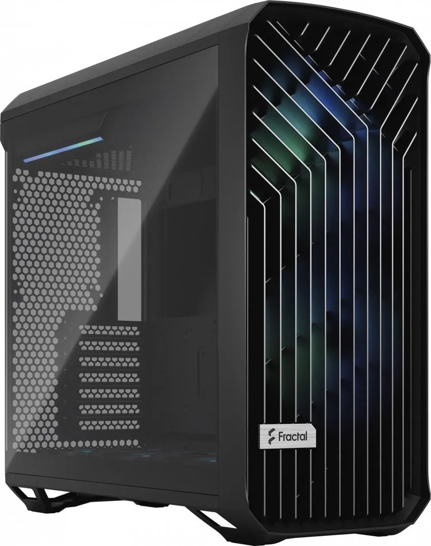 Kasë Fractal Design Torrent RGB TG Light Tinte, e zezë, Full Tower - 1