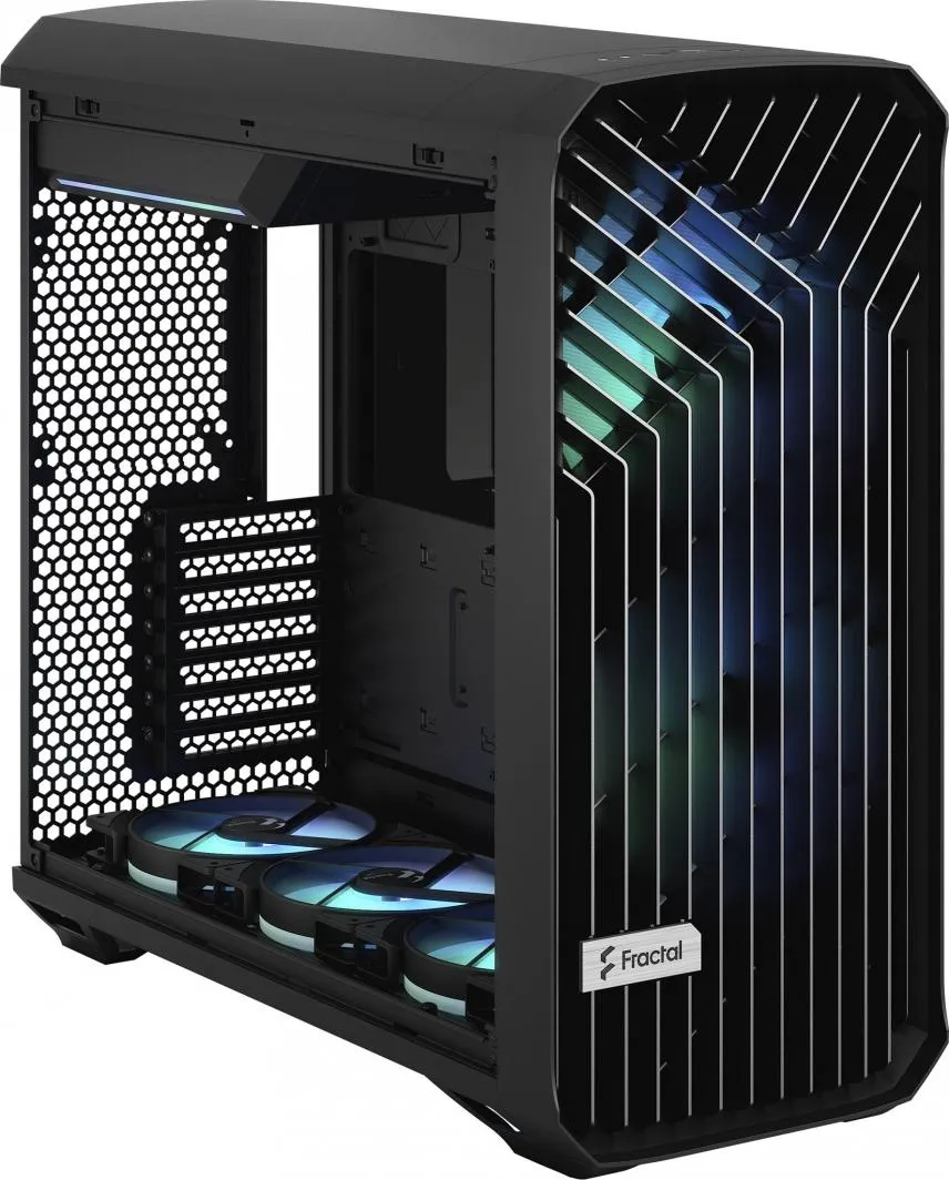 Kasë Fractal Design Torrent RGB TG Light Tinte, e zezë, Full Tower - 19