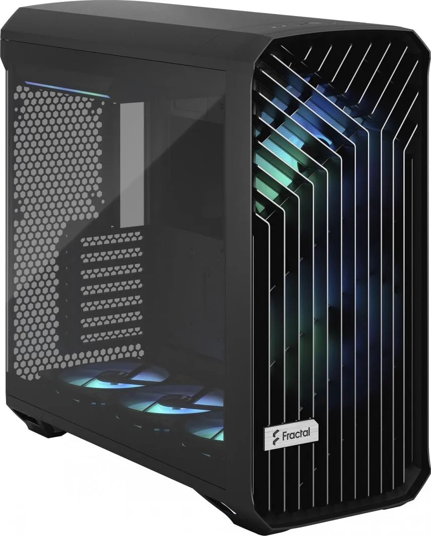 Kasë Fractal Design Torrent RGB TG Light Tinte, e zezë, Full Tower - 3