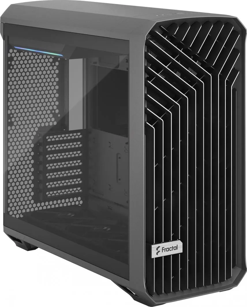 Kasë Fractal Design Torrent TG Light Tint, e hirtë, Full Tower - 3