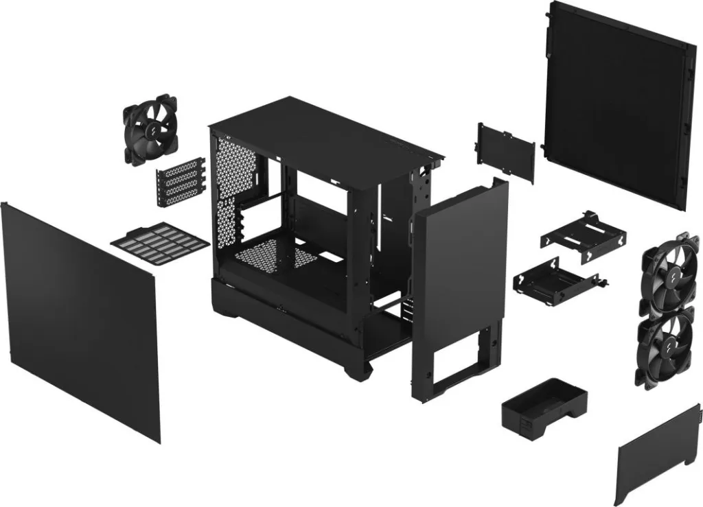 Kasë Fractal Design Pop Mini Silent Solid, Mini Tower - 12