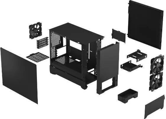 Kasë Fractal Design Pop Mini Silent Solid, Mini Tower - 8
