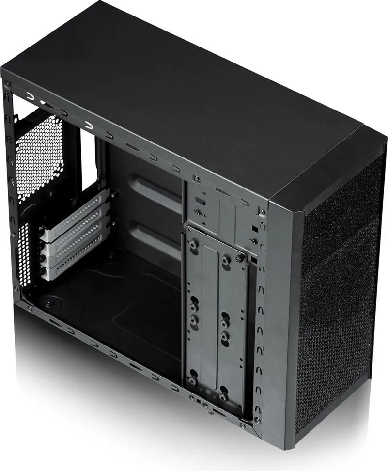 Kasë Fractal Design Core 1000 USB 3.0, Midi Tower, micro ATX, Mini-ITX, e zezë - 1