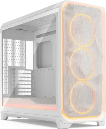 Kasë Fractal Design Meshify 3 XL Ambience Pro RGB, midi tower, bardhë, xham i temperuar, RGB