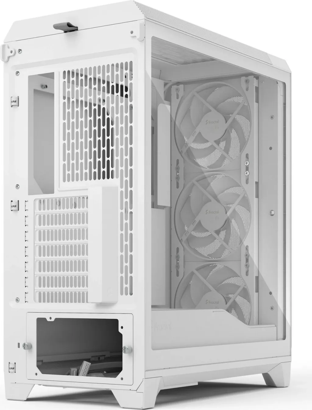 Kasë Fractal Design Meshify 3, midi tower, xham i temperuar, e bardhë - 3