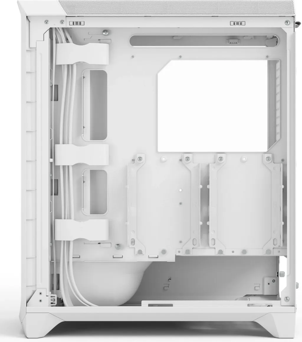 Kasë Fractal Design Meshify 3, midi tower, xham i temperuar, e bardhë - 5