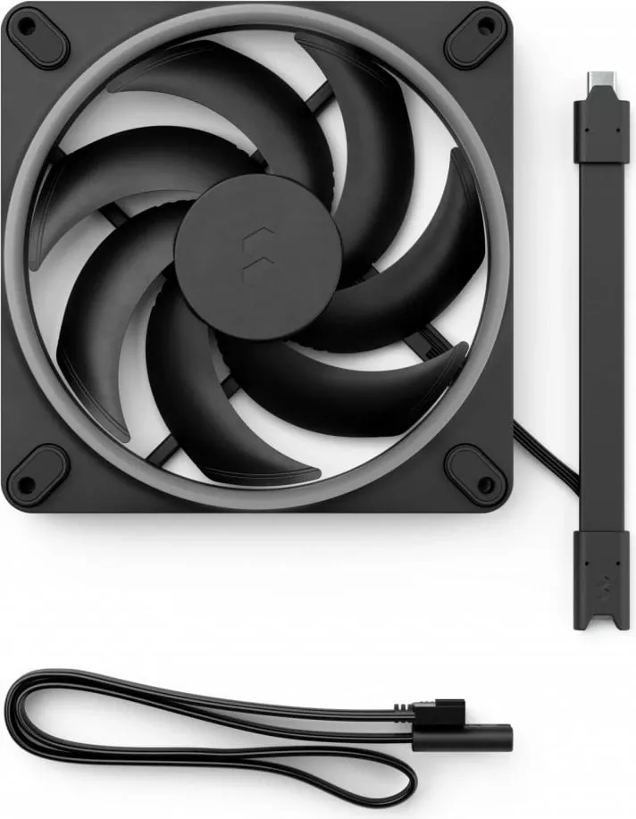 Ventilator kase Fractal Design Momentum 14 RGB, 14 cm, set 3 copë, i zi - 3