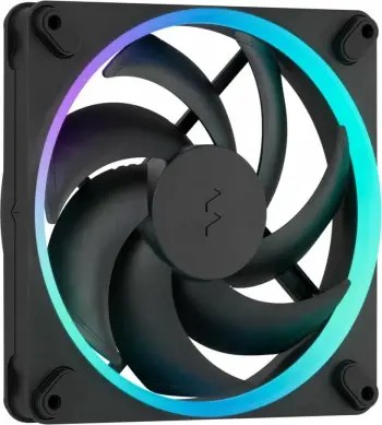 Ventilator kase Fractal Design Momentum 14 RGB, 14 cm, set 3 copë, i zi