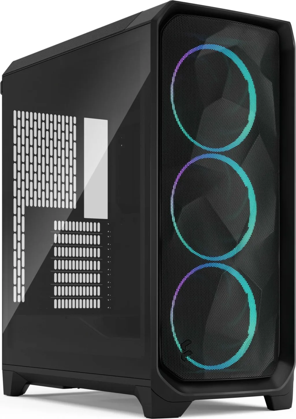 Kasë Fractal Design Meshify 2 Compact RGB Black TG Light Tint, e zezë - 1