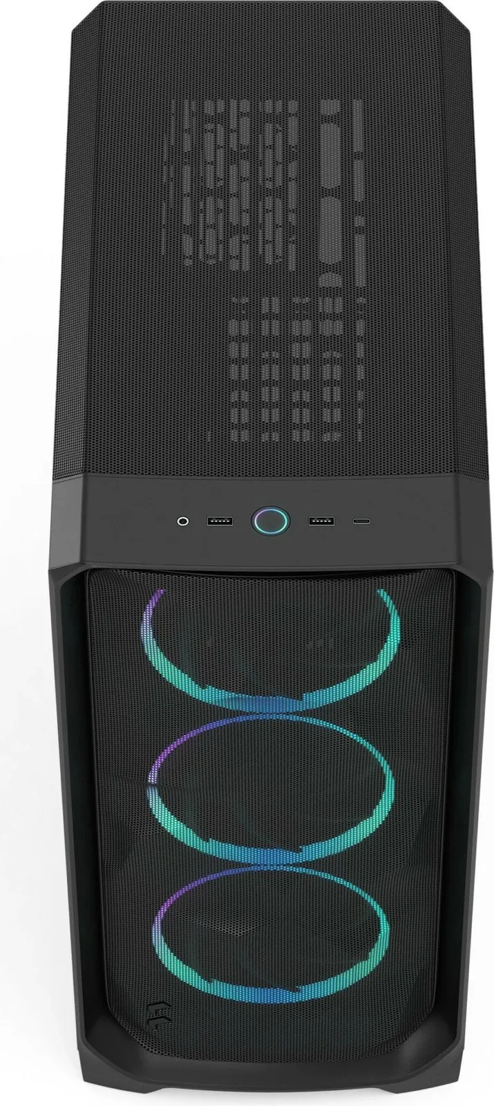 Kasë Fractal Design Meshify 2 Compact RGB Black TG Light Tint, e zezë - 10