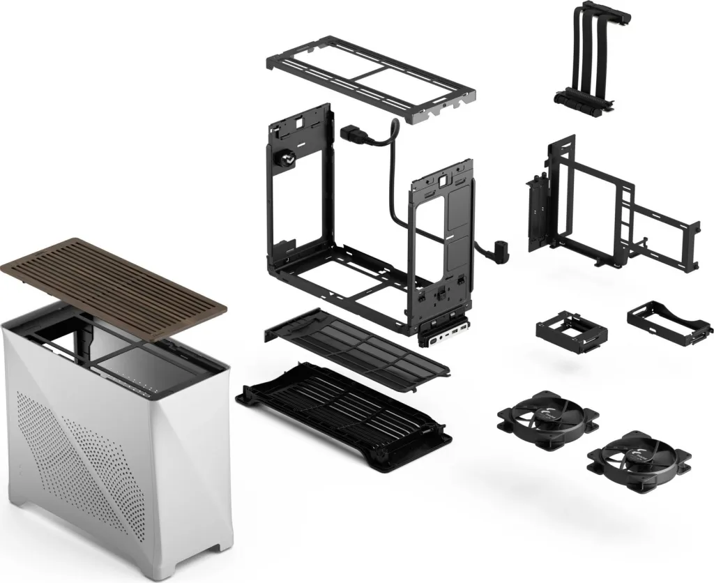 Kasë Fractal Design Era 2, Mini Tower, Silver - 23