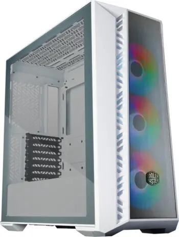 Kasë kompjuteri Cooler Master MasterBox 520 Mesh, anë transparente, e bardhë