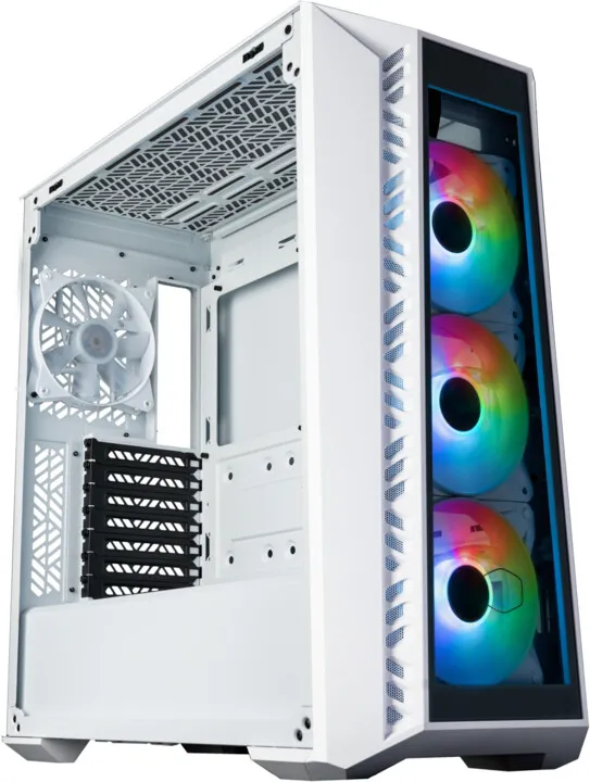Kasë kompjuteri Cooler Master MasterBox 520, anë transparente, e bardhë - 4