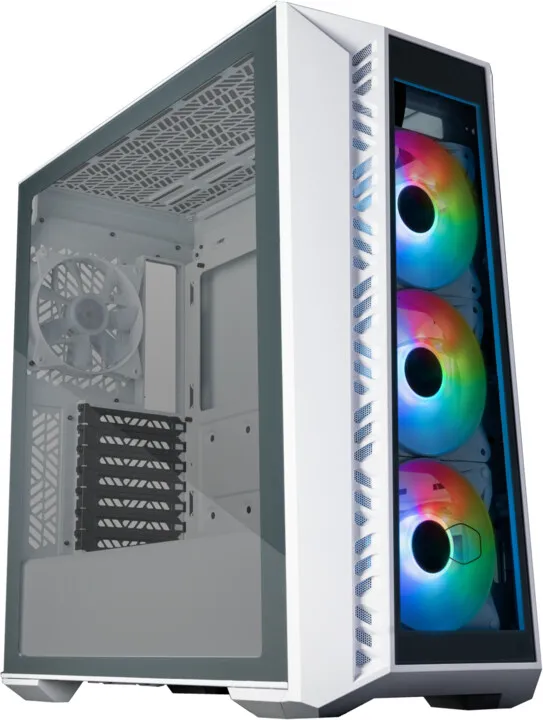Kasë kompjuteri Cooler Master MasterBox 520, anë transparente, e bardhë - 5