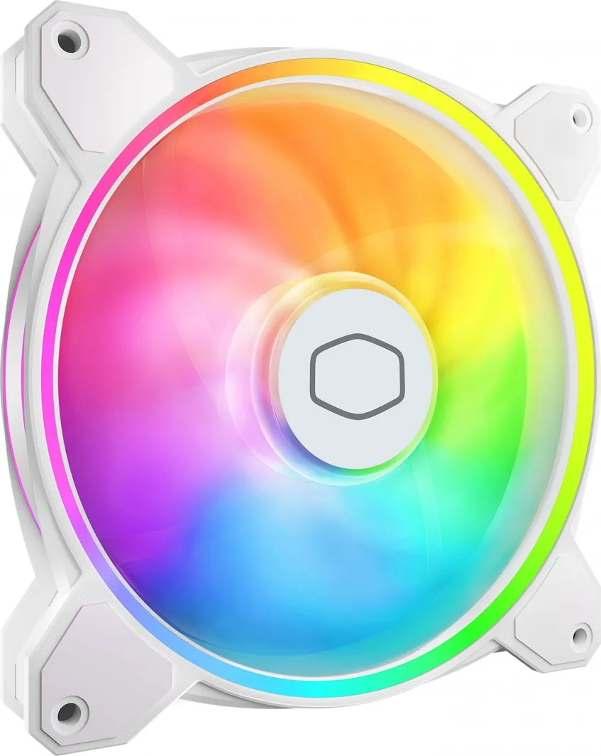 Ftohës Cooler Master MasterFan MF140 Halo 2, 140 mm, i bardhë - 1