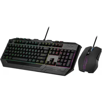 Set tastierë dhe maus Cooler Master Devastator 3 RGB, QWERTZ, USB, Membranë, i zi