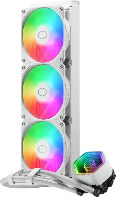 Ftohës me lëng Cooler Master MasterLiquid 360 Core II ARGB, 3 ventilatorë, i zi, ARGB - 1
