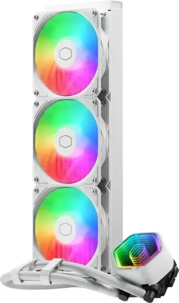 Ftohës me lëng Cooler Master MasterLiquid 360 Core II ARGB, 3 ventilatorë, i zi, ARGB