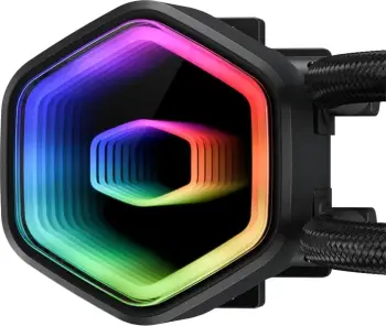 Kasë ftohëse me ujë Cooler Master MasterLiquid 240 Core II, për procesor, 2x12 cm, e zezë
