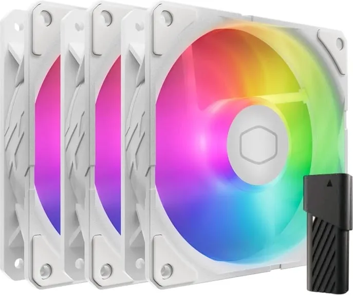 Kasë ventilator Cooler Master SickleFlow Edge 120 ARGB, set 3 copë, e bardhë - 1