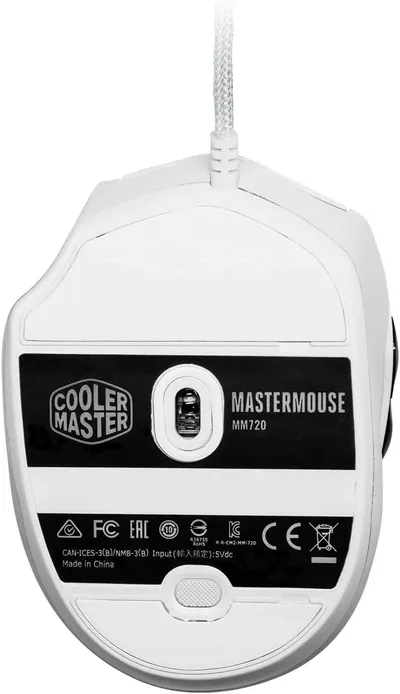 Maus Cooler Master MM720 - USB, i bardhë - 5