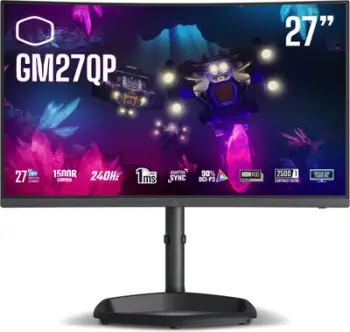 Monitor gaming Cooler Master GM27QP, 27", QHD 2560 x 1440, 240Hz, i zi