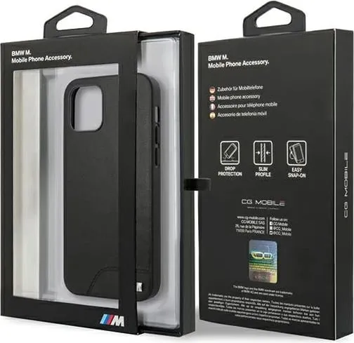 Mbështjellës BMW M Collection për iPhone 12 mini, 5.4", i zi, hardcase - 3