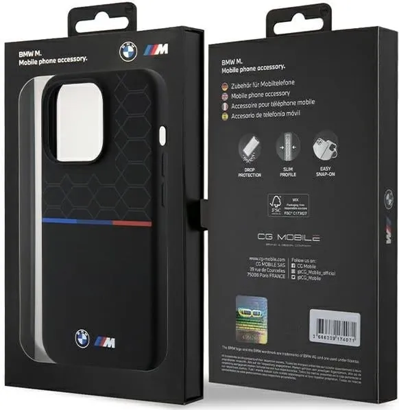 Mbështjellës BMW M Silicone Pattern MagSafe për iPhone 15 Pro, i zi - 2