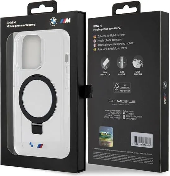Mbështjellës BMW Ring Stand M Collection MagSafe për iPhone 15 Pro Max, i zi - 2