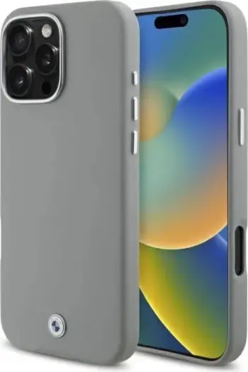 Mbështjellës BMW Sign Full Wrapped Metal MagSafe për iPhone 16 Pro Max, Gri