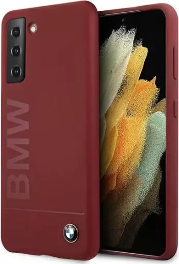 Mbështjellës BMW Silicone Signature Logo për Samsung Galaxy S21+, i kuq