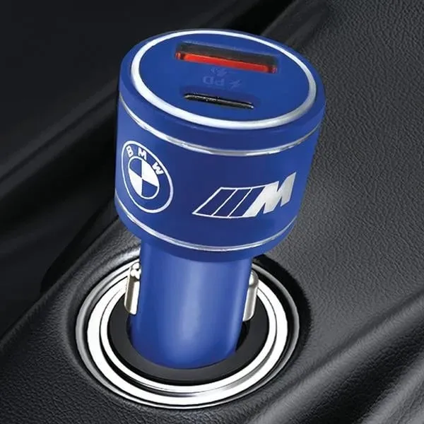 Karikues veture BMW M Edition, 20W PD QC 3.0, 2 porta, Kaltër - 2