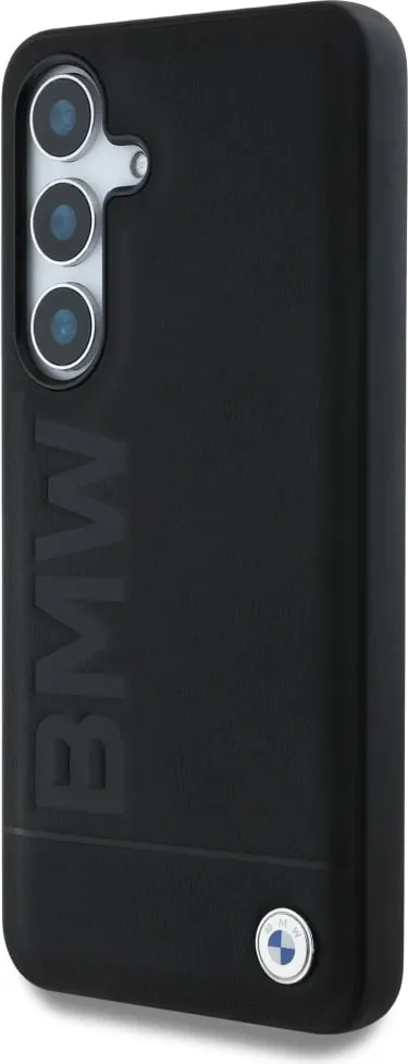 Mbështjellës BMW Leather Big Wordmark për Samsung Galaxy S25+, e zezë - 2