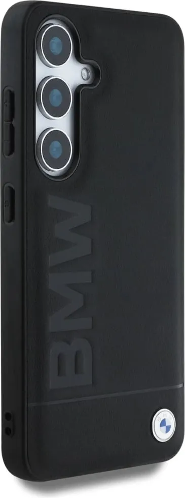 Mbështjellës BMW Leather Big Wordmark për Samsung Galaxy S25+, e zezë - 4