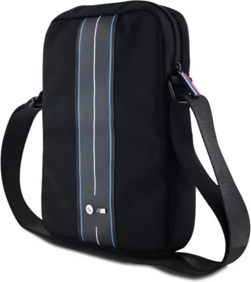 Çantë tablet BMW Nylon Blue Stripe 10", e zezë - 2