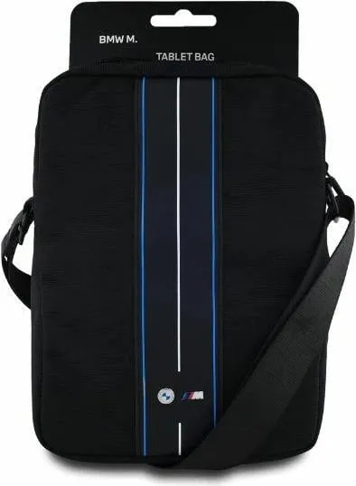 Çantë tablet BMW Nylon Blue Stripe 10", e zezë - 4