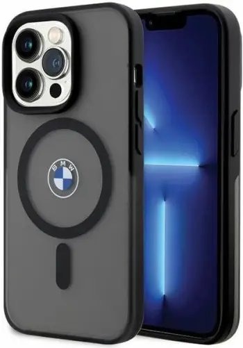 Mbështjellës BMW BMHMP14LDSLK për iPhone 14 Pro 6.1", MagSafe, zi