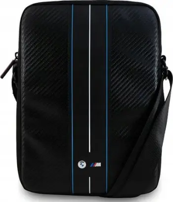 Çantë tablet BMW Carbon Blue Stripe, 10 inç, e zezë