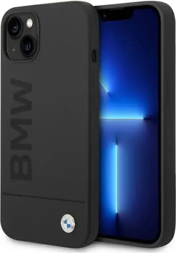 Mbulesë telefoni BMW BMHMP14MSLBLBK për iPhone 14 Plus 6.7", silikoni, MagSafe, e zezë