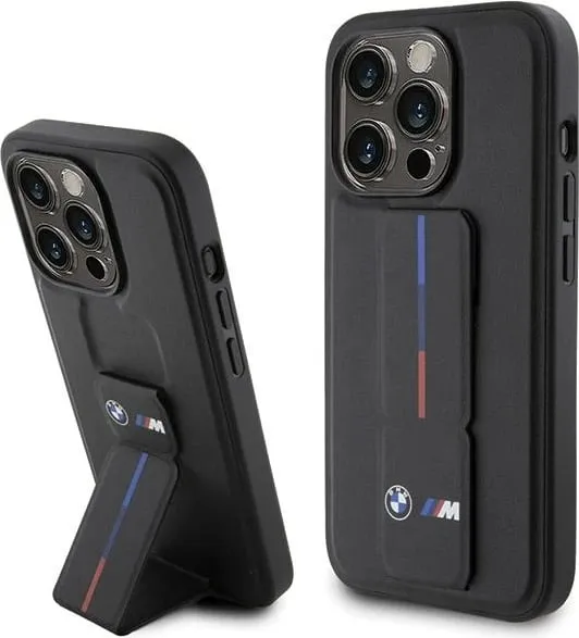 Mbështjellës BMW Grip Hot Stamp për iPhone 15 Pro Max, i zi - 1