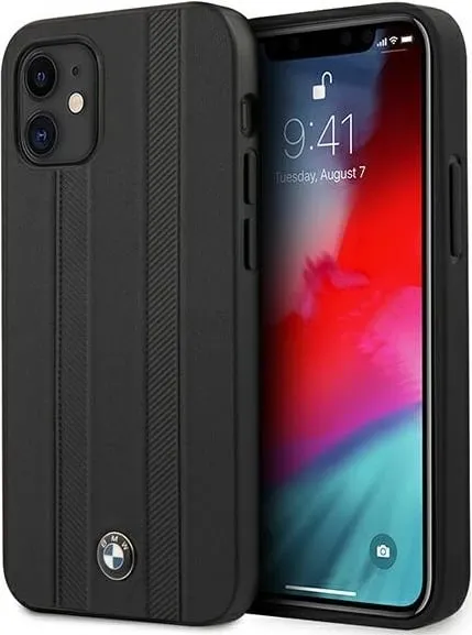 Mbështjellës BMW Signature Tire Marks për iPhone 12 mini, Hardcase, i zi - 1