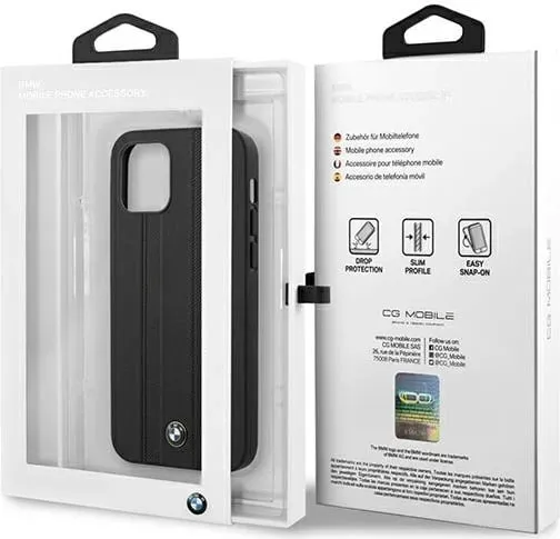 Mbështjellës BMW Signature Tire Marks për iPhone 12 mini, Hardcase, i zi - 3
