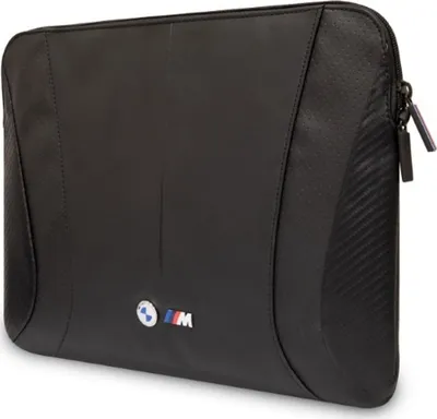 Mbështjellës laptopi BMW Perforated, 16 inç, Najlon/Eko-lëkurë, i zi - 2
