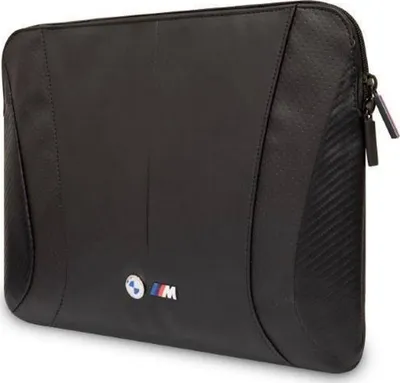 Mbështjellës laptopi BMW Perforated, 16 inç, Najlon/Eko-lëkurë, i zi - 5
