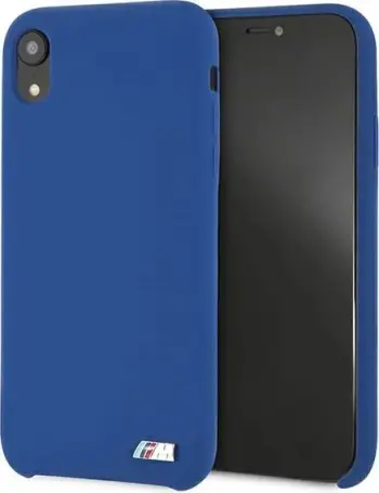 Mbrojtëse telefoni BMW BMHCI61MSILNA, për iPhone Xr, silikon, blu