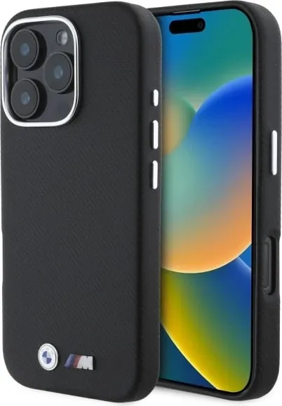 Mbështjellës BMW M Edition për iPhone 16 Pro Max, Kevlar, Metal, i zi - 1