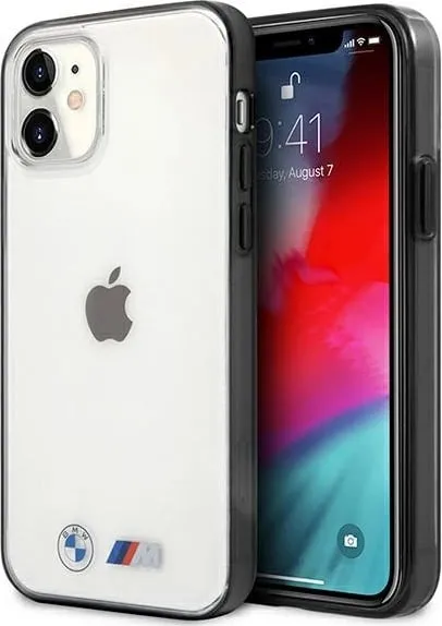 Mbështjellës BMW Sandblast për iPhone 12 mini, hardcase, transparent - 1