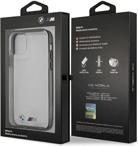 Mbështjellës BMW Sandblast për iPhone 12 mini, hardcase, transparent - 2
