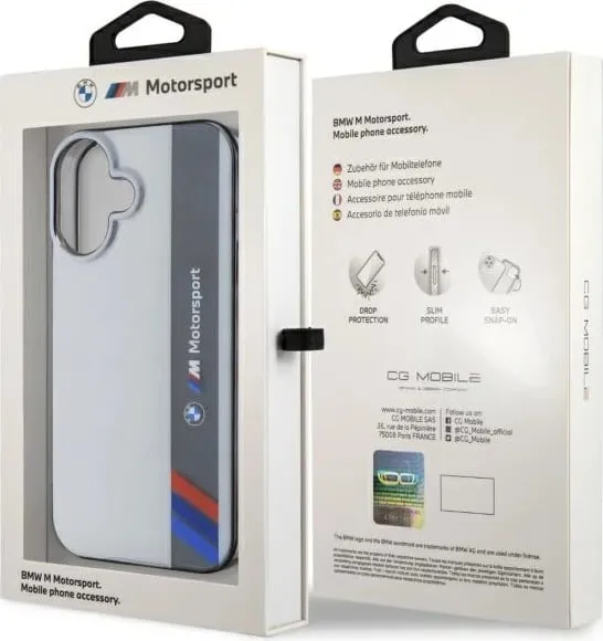 Mbështjellës BMW M Motorsport për iPhone 16 Plus, Gri - 2